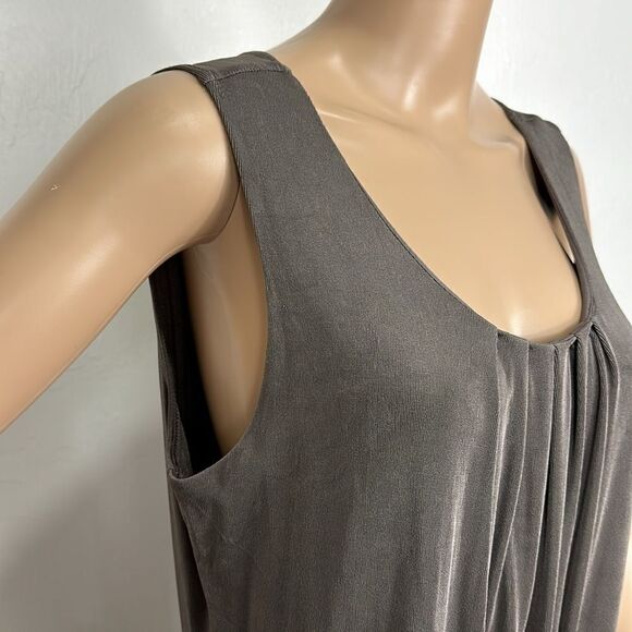 Chico’s Travelers Wrinkle Free Brown Shift Tank Dress Size L - Picture 2 of 7